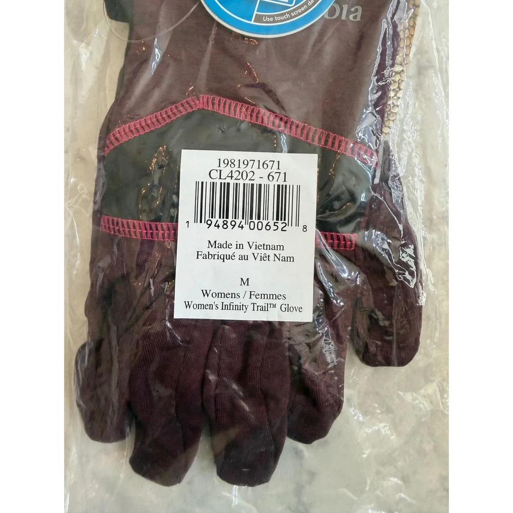 Columbia Womens Infinity Trail Glove Omni-Heat Touchscreen Marionberry CL4202 M